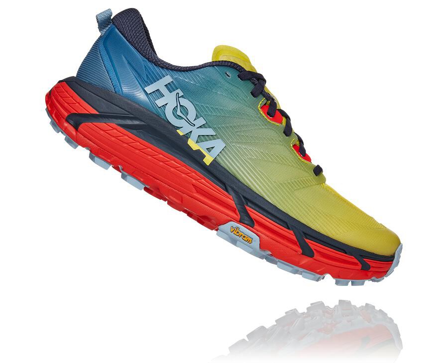 Hoka One One Trailove Tenisky Panske Modre - Mafate Speed 3 - 47380-YIEZ